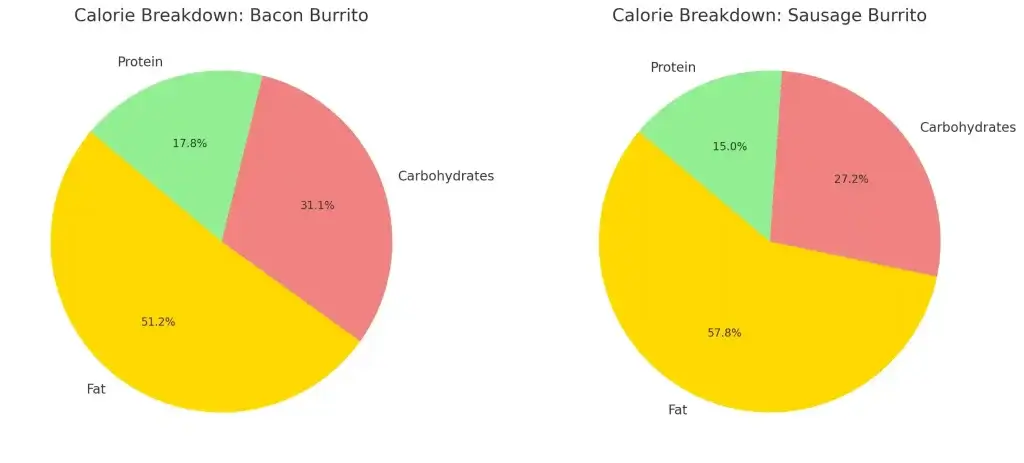 Visual representations of Wendys Breakfast Burritos