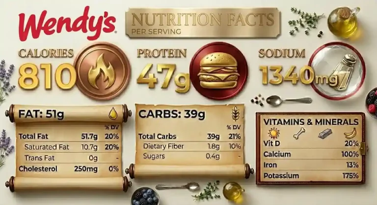 Dave's Double Price at Wendy's - Burger, Combo, and Calories (2026) 2 Dave's Double nutrition facts
