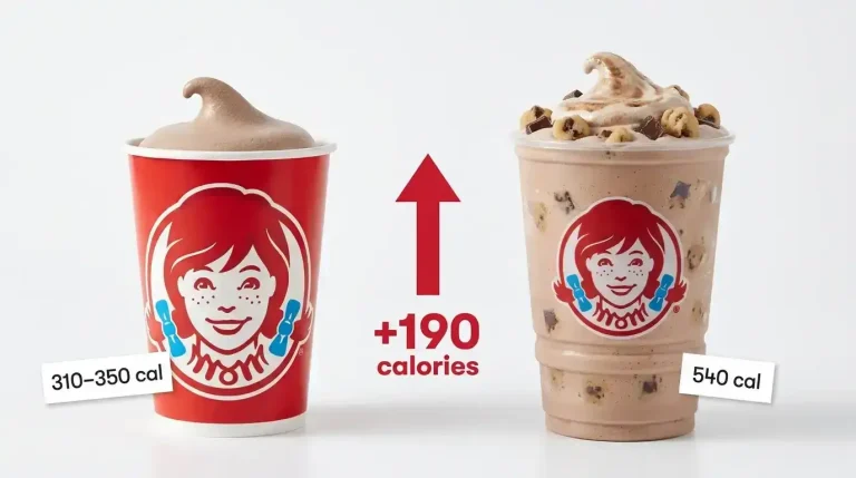 Wendy's Frosty Nutrition: Full Calorie and Macro Guide (2026) 3 Wendys Classic Frosty vs Cookie Dough Frosty Fusion 1