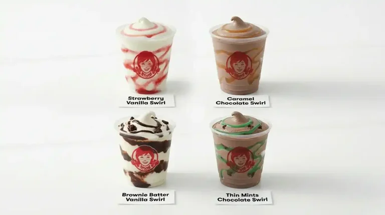 Wendy's Frosty Flavors: Every Current Option and How to Choose (April 2026) 3 Wendy's Frosty Swirl flavors: Strawberry, Caramel, Brownie Batter, and Thin Mints