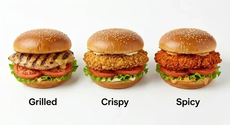 Wendy’s Grilled Chicken Sandwich Price (2026) - Best Guide 2 Wendy's grilled chicken sandwich, crispy chicken sandwich and spicy chicken sandwich side by side