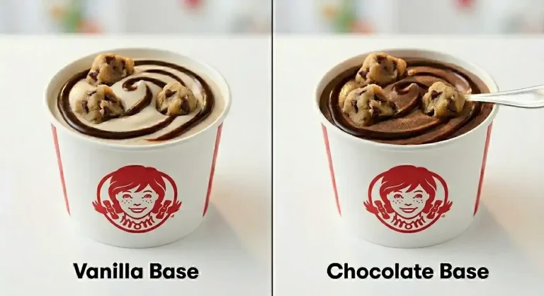 Wendy's Cookie Dough Frosty Fusion: Taste, Calories and Price (2026) 2 Wendy's Cookie Dough Frosty Fusion side by side comparison
