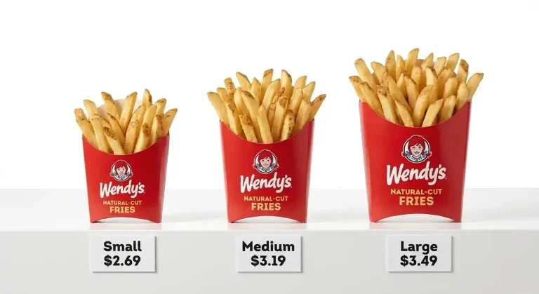 Wendy's Fries Menu: Every Option, Price, and Calories (2026) 2 Wendy's Natural-Cut Fries three sizes