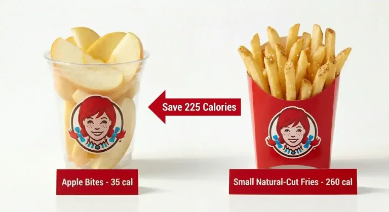 Wendy's Apple Bites: Calories, Nutrition and Full Guide (2026) 2 Wendy's Apple Bites at 35 calories compared to small Natural-Cut Fries at 260 calories